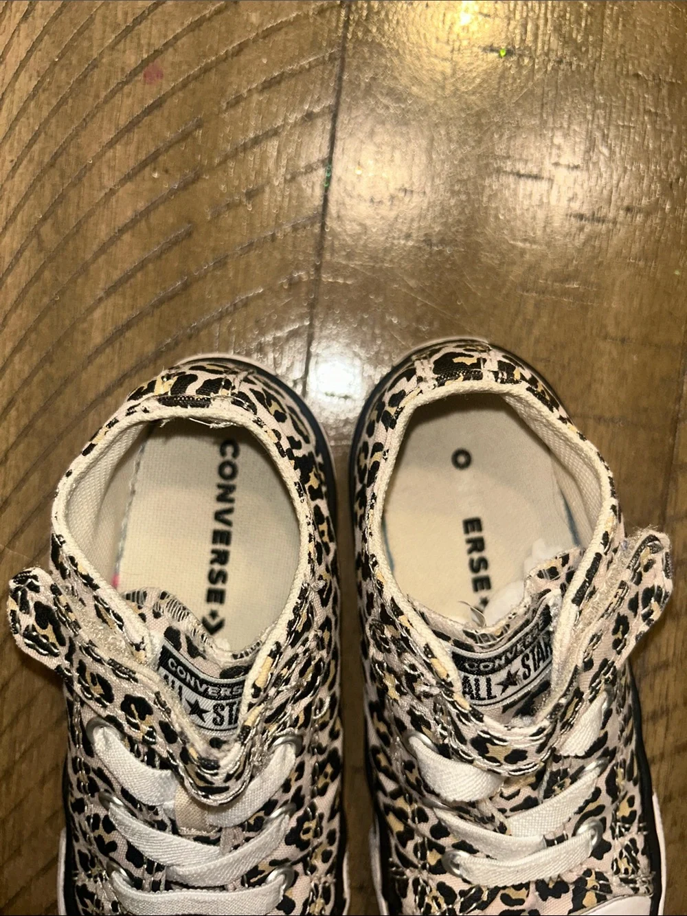 Converse Kids Leopard-Print Sneakers Size 9 Toddler